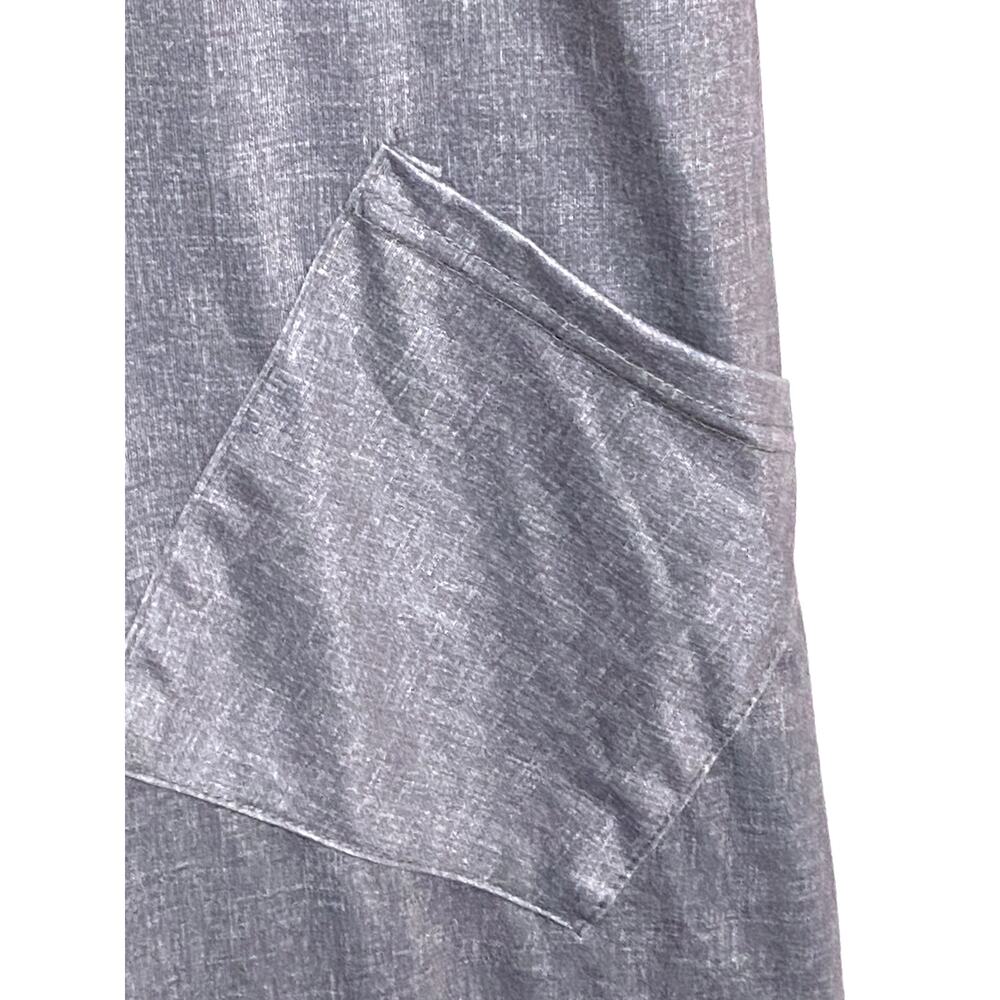 Shein Curve Gray Sleeveless Tank Top Dress Womens 1XL Pockets Casual Summer - Picture 4 of 7